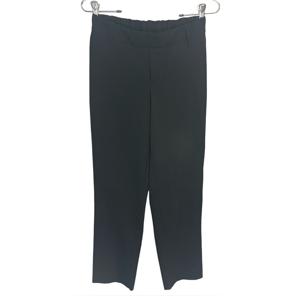 A New Day Women's Straight Leg Elastic Waist Black Pants